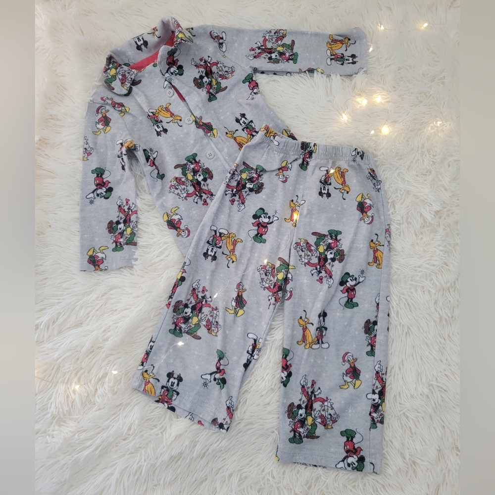 Disney Gray Kids Pajamas with Cartoon Characters